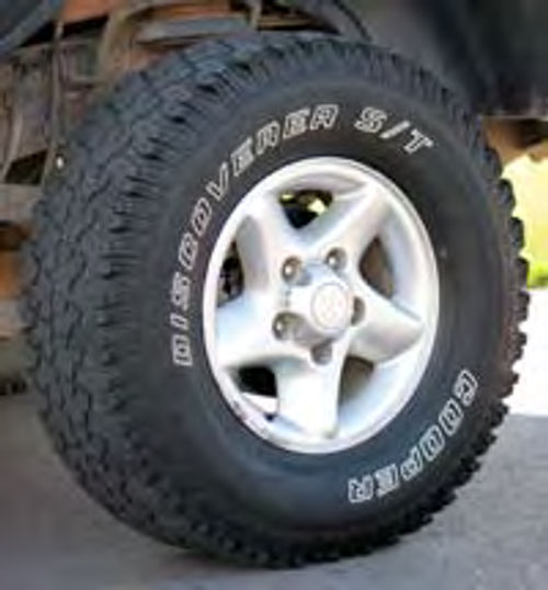 Tires like these add bite when the truck hits the dirt…and in Michigan winters as well.