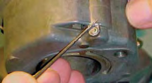 After that, you can rough the area in preparation for applying an epoxy like JB Weld (Photo 4).