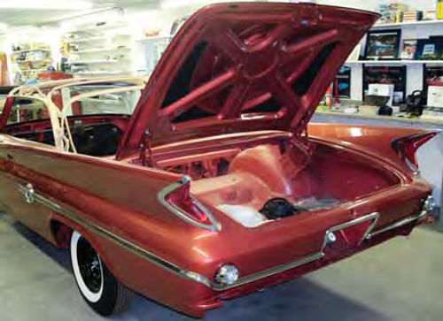 Details like the black panels on the underside of the deck lid count a lot in this type of restoration.