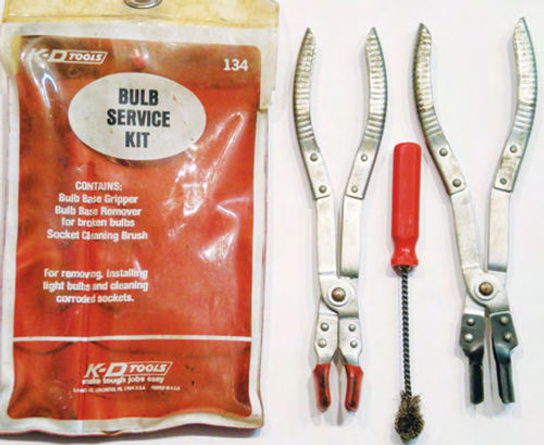 Photo 25. A bulb service kit like this one comes in handy when you’re removing old bulbs,