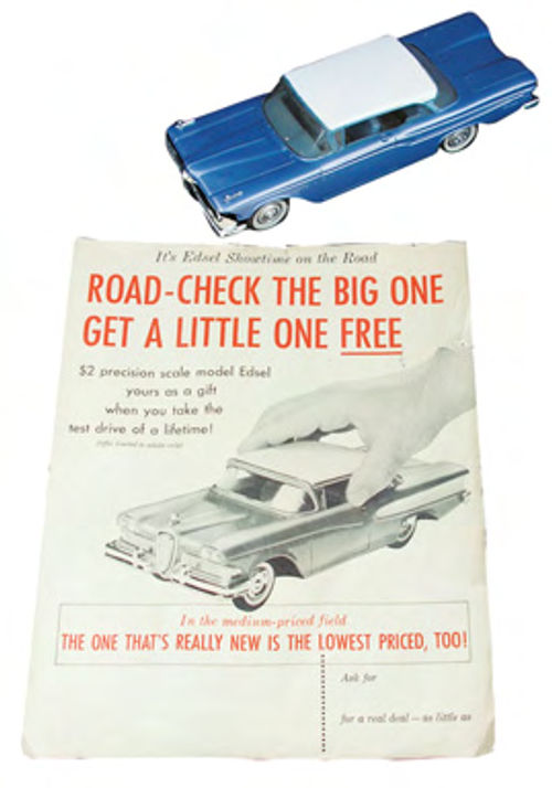 The ad from an Edsel dealer