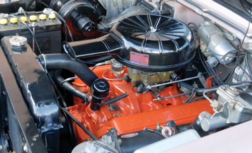 The small-block V-8, introduced two years earlier at 265 cubic inches, was joined by the 283 in 1957. Other displacements would follow over its long life.