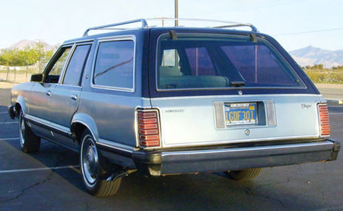 The station wagon’s optional roof rack adds to its hauling abilities.