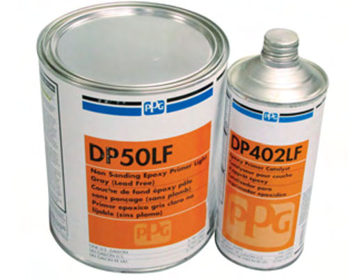 Photo 3. PPG DP50LF Epoxy Primer and DP402LF Catalyst.