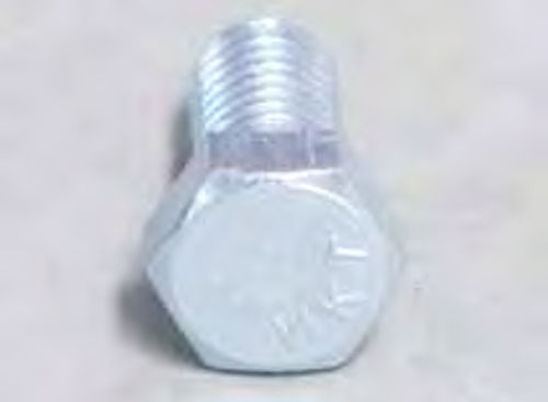 Photo 2. The heads on common hardware store bolts often are not marked or, like this one, they are markewdith the maker’s identification markings.