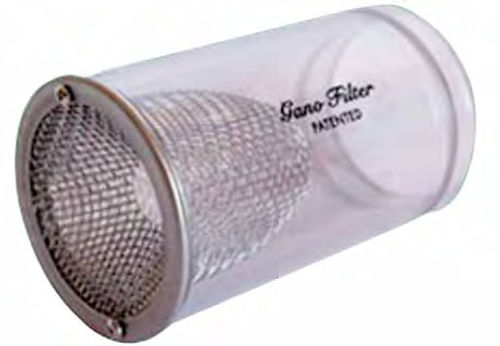 This clear coolant filter can be installed in a section of an upper radiator hose with standard hose clamps. It will protect the radiator from being plugged by bits of corrosion and other debris.