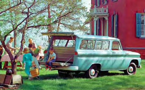 Transporting the picnic supplies in 1965 was simplified with the help of this Suburban.