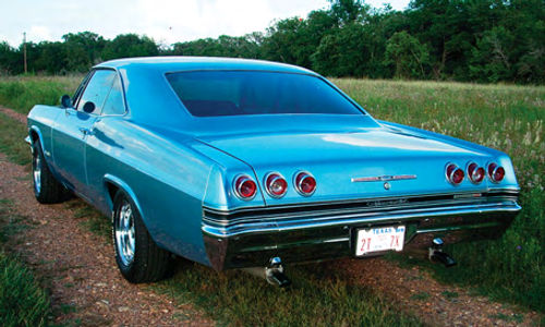 After years of languishing in storage, the ’65 Chevy, complete with modern tires, is ready to take on the roadways—and some trails as well.