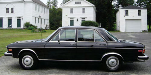 The Mercedes-Benz influence can be seen in the styling and engineering of the Audi 100LS.