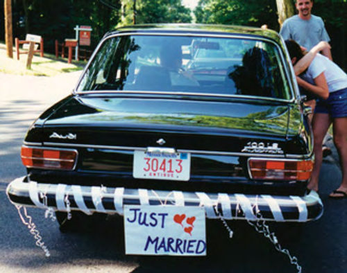 Once it was clear that it would become part of the family, it should come as no surprise that the 100LS has taken part in special occasions, such as its owners’ wedding. The car’s “high-swirl” engine (right) has a little more than 50,000 miles on it.