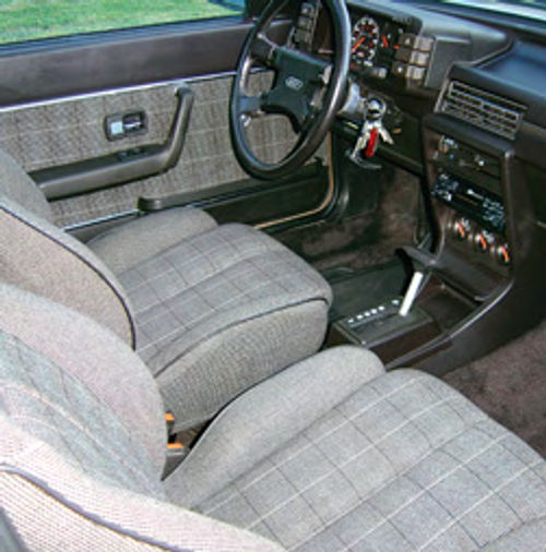 The European touch is evident in the Coupe’s interior and its special wheels.