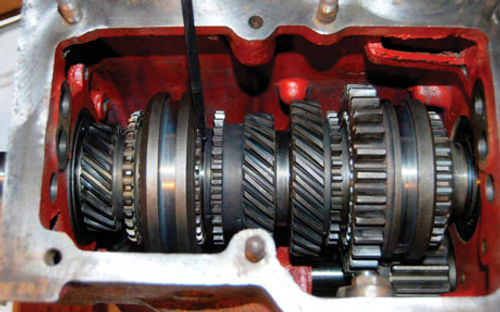 Lots of parts cleaning and the correct assembly of shafts and gears is critical to the transmission working properly.