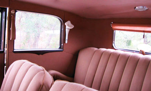 This “before, during and after” look at the interior demonstrates the level of work that went into the Model A project.