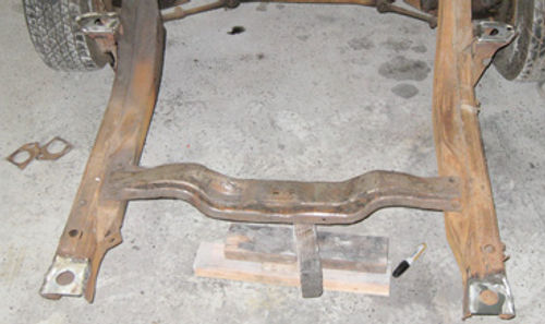 Photo 10. Here is the finished product after all of the welds have been ground down. Once the subframe is painted, the repair won’t even be noticeable.