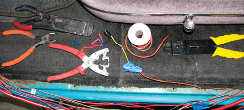 Photo 7. Here are the tools and supplies needed to make a proper wiring repair.