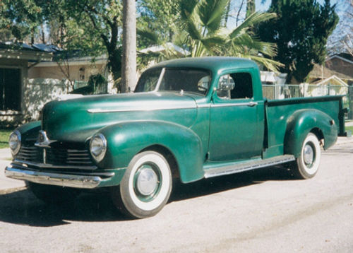 This 1947 Hudson Coupe Express Pickup was used by a production company for some shooting at a beach location. Not surprisingly, when it was returned the cab contained a good deal of sand.