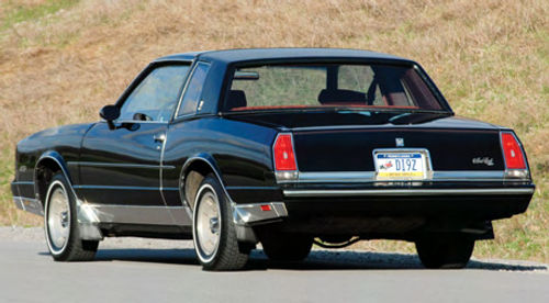 The third-generation Monte Carlo’s rear view shows that while it was smaller than its predecessors, it still carried hints of their influence.