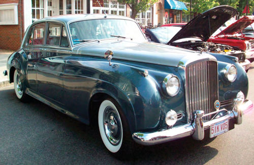 The Bentley, ready for the road once more and on display at its first show last year.