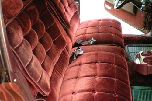 Photo 32. With the project completed, the seat cushions are fuller in appearance, and definitely more comfortable.