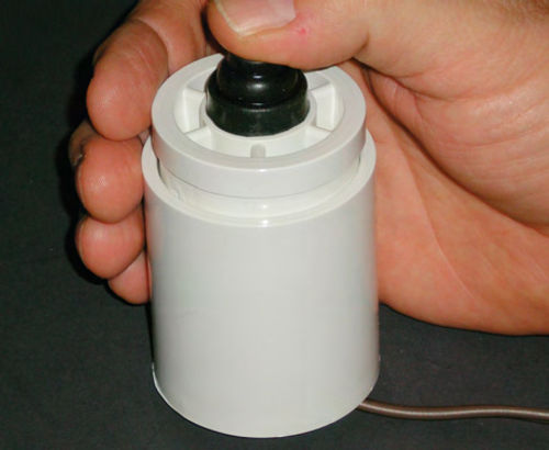 Photo 4. This starter button functions like one you might purchase, but was fitted with a long wire.