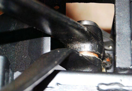 The spacers must be placed on either side of the brake pedal to keep it from flopping around on the pedal shaft.