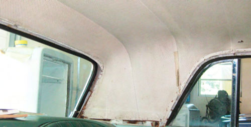 Removing all of the interior trim surrounding the headliner is the first step toward removing your old material.