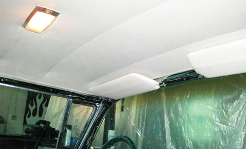 Once your headliner is completely attached and you’ve trimmed the edges, all that’s left is to reinstall your trim and get back out on the road.