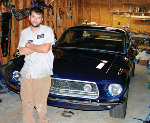 He’s done the restoration work, including the painting, in his own home garage/shop.