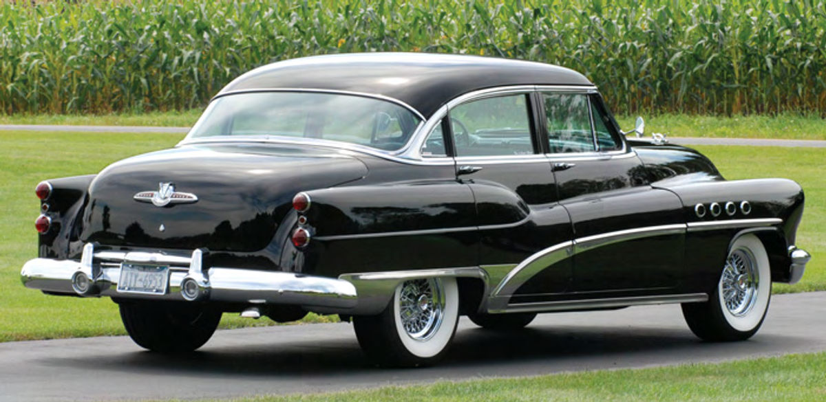 The curved lines and rounded surfaces so prominent on the feature car would be toned down significantly for 1954.