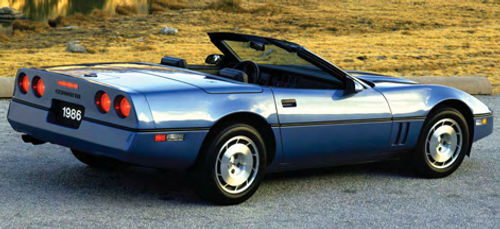 GM stopped building Corvette convertibles after the 1975 model year but then brought them back just in time for this 1986 Vette.