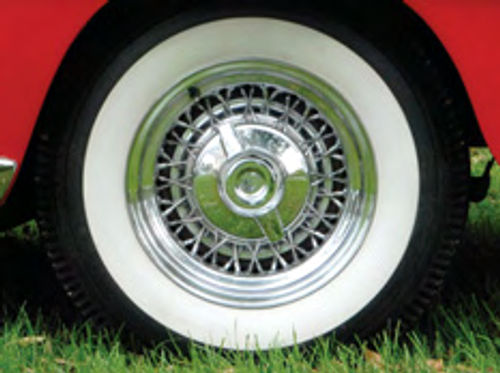 Kelsey-Hayes wire wheels were an option on Chryslers in 1954.