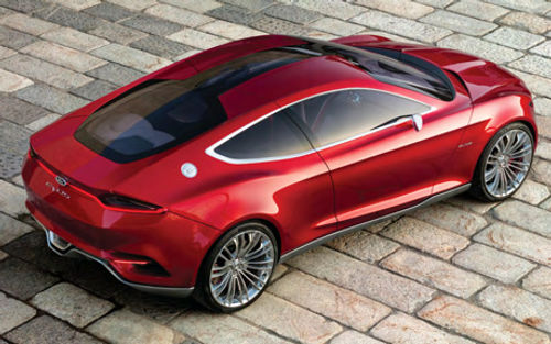 The Ford Evos Concept Car. Expect the 2014 Mustang to look something like this.