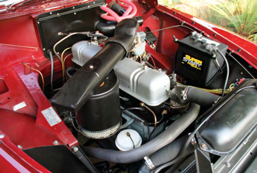 This 234.5-cubic-inch overhead valve inline six engine was rated at 112 horsepower at 3400 rpm and 208 ft. lbs. of torque at 1600 rpm. Not neck-snapping, but certainly adequate.