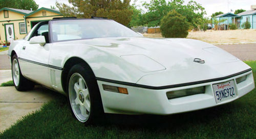 Steve Sears is learning to show some restraint when he’s behind the wheel, now that he’s the owner of a 1990 Corvette. (For another look at the car, see the top of the next page.)