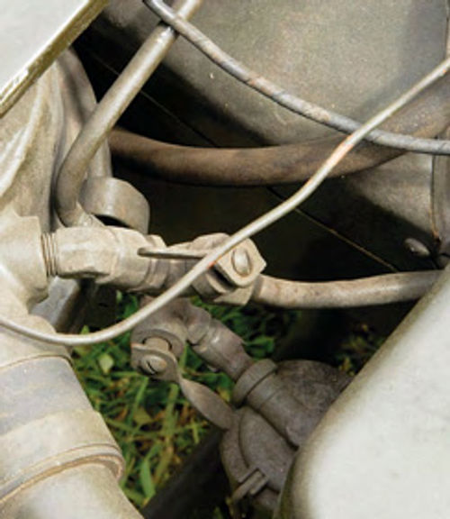 Shutoffs and locking pins are routine equipment on military vehicles.