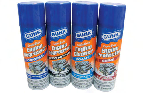 Gunk has the engine degreaser/cleaner to fit the vehicle or vehicles you own.