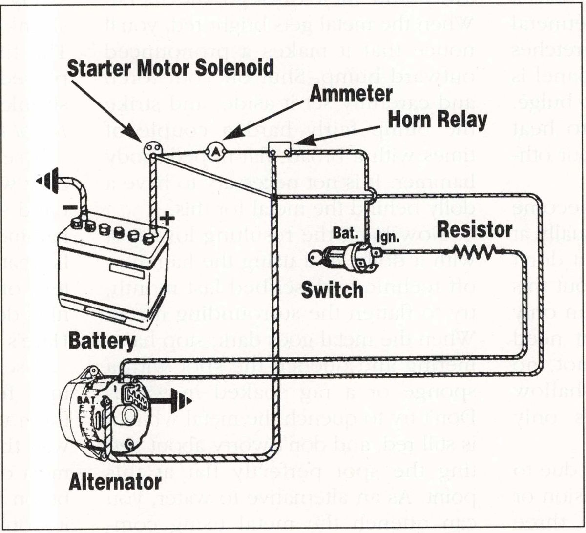 Diagram wiring an alternator to a 1965 Chevrolet