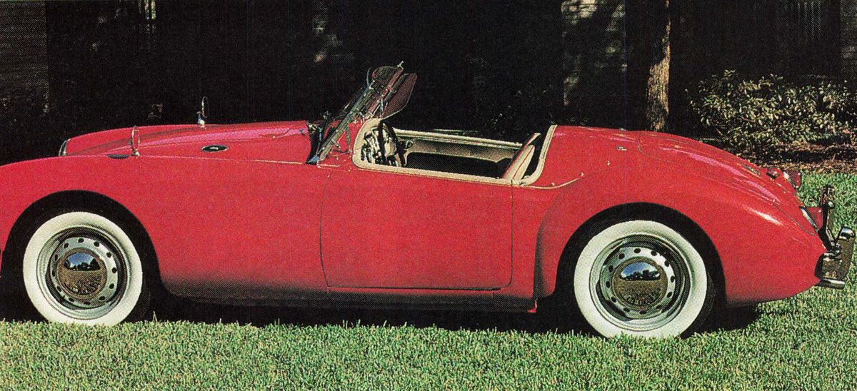 MGA sideview, red