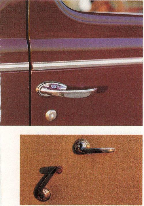 1939 Plymouth P-7 Roadking door handles