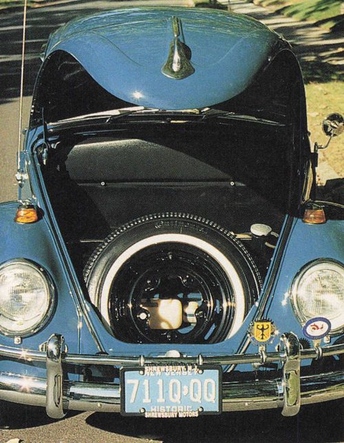 1966 Beetle hood open