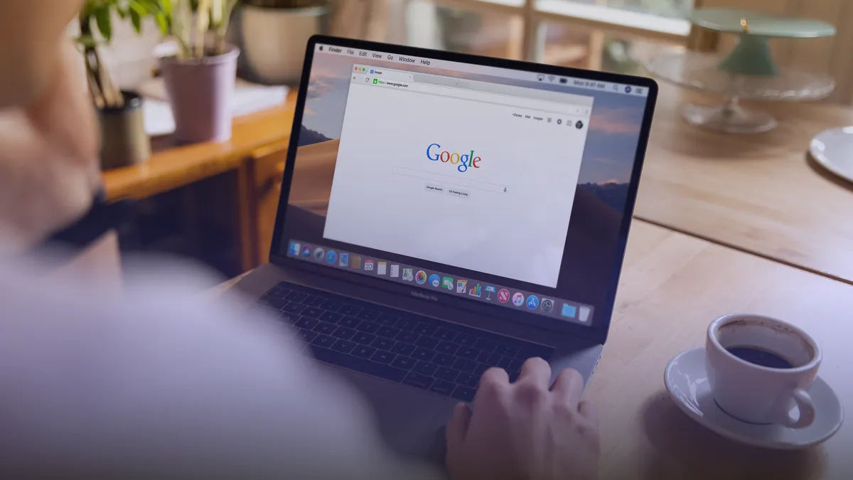 Google search ranking chart showing SEO performance metrics