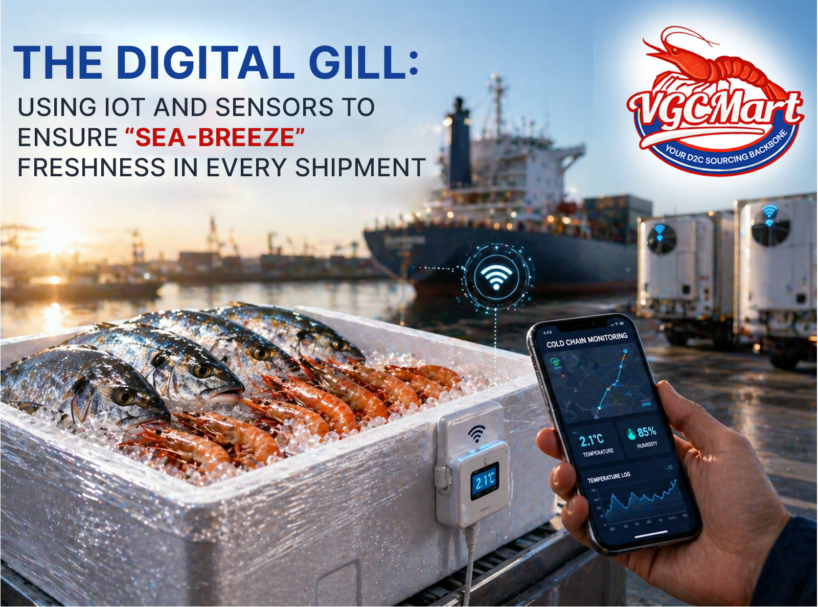 IoT in Seafood Cold Chain: How VGC Mart Ensures Fresh Fish Delivery in India