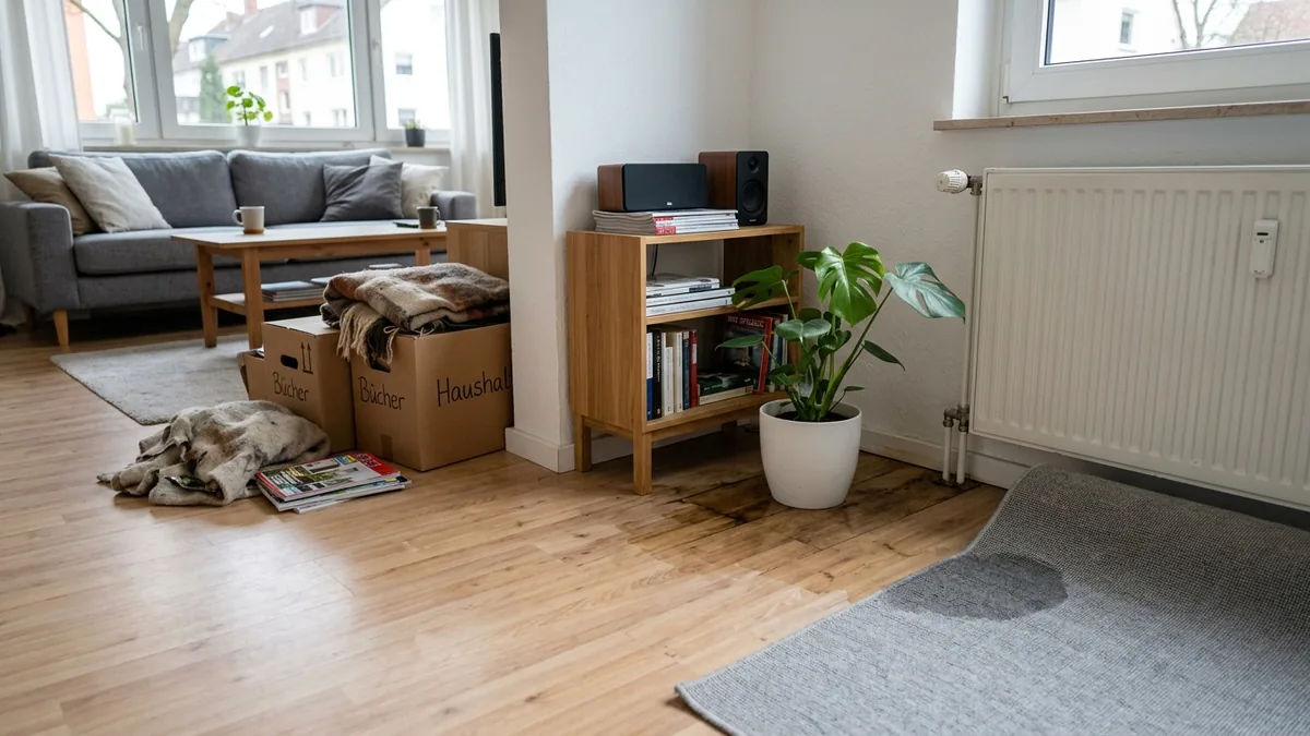 Leitungswasserschaden an Hausrat in einer Wohnung