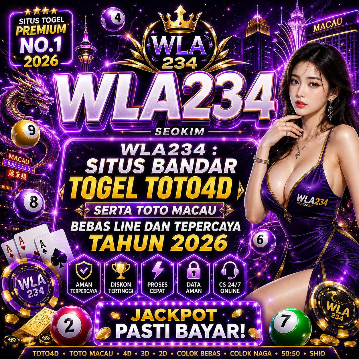 WLA234 : Situs Bandar Togel Toto4D Serta Toto Macau Bebas Line Dan Tepercaya Tahun 2026