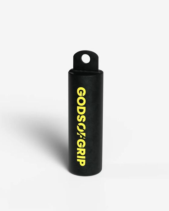 Gods of Grip 50 mm vertical bar, a black knurled cylinder with a top eyelet