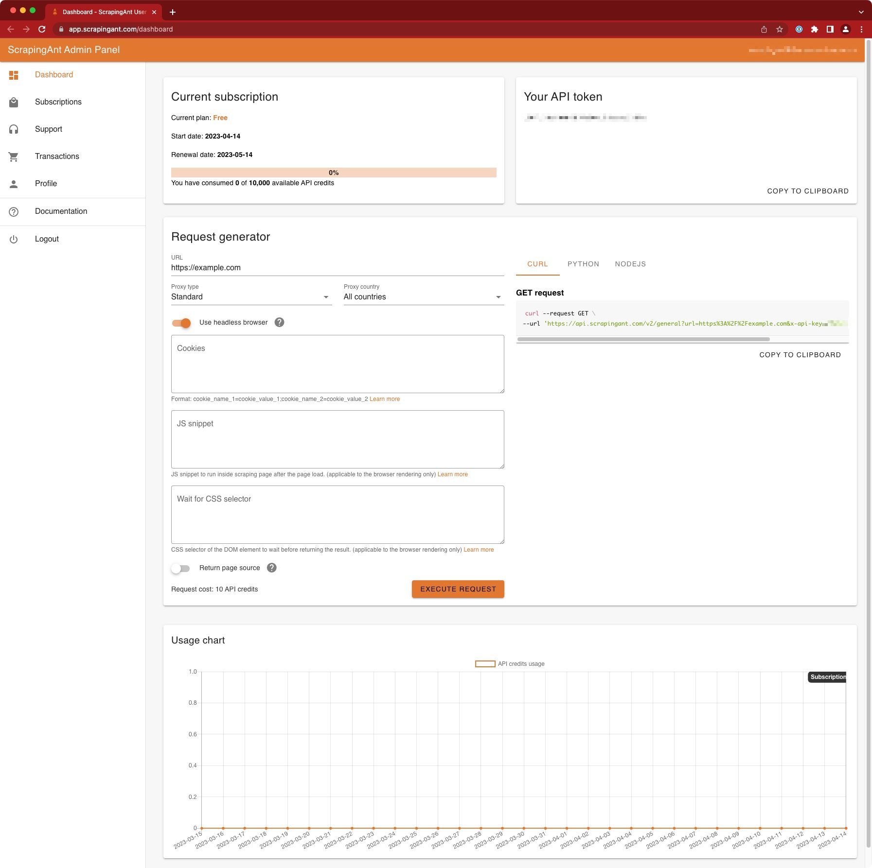 scraping-apis/scrapingant-dashboard.jpg