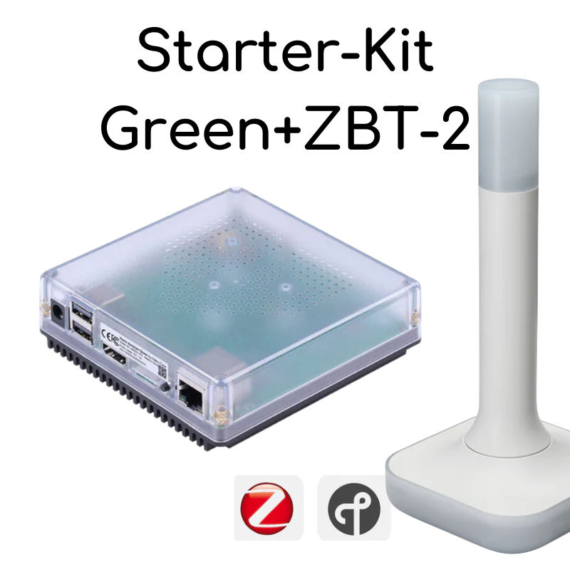 Home Assistant Green and the Connect ZBT-2 upright antenna