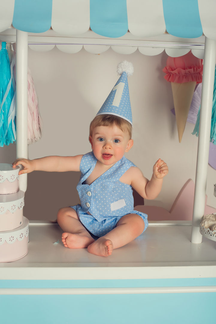 Beautiful baby milestone portrait