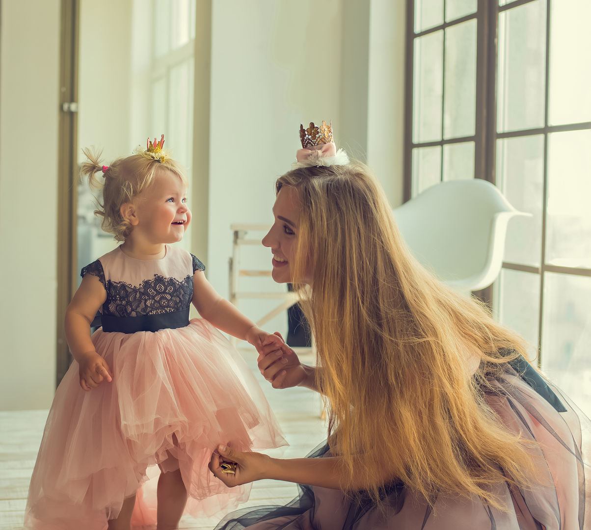 Candid family portrait