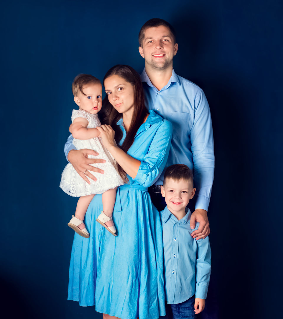 Loving family portrait